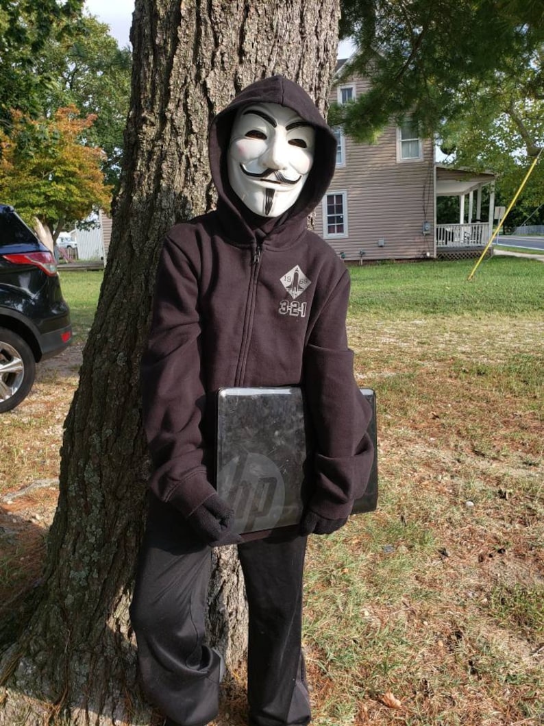 Anonymous costume mask hacker mask halloween hacker mask ...