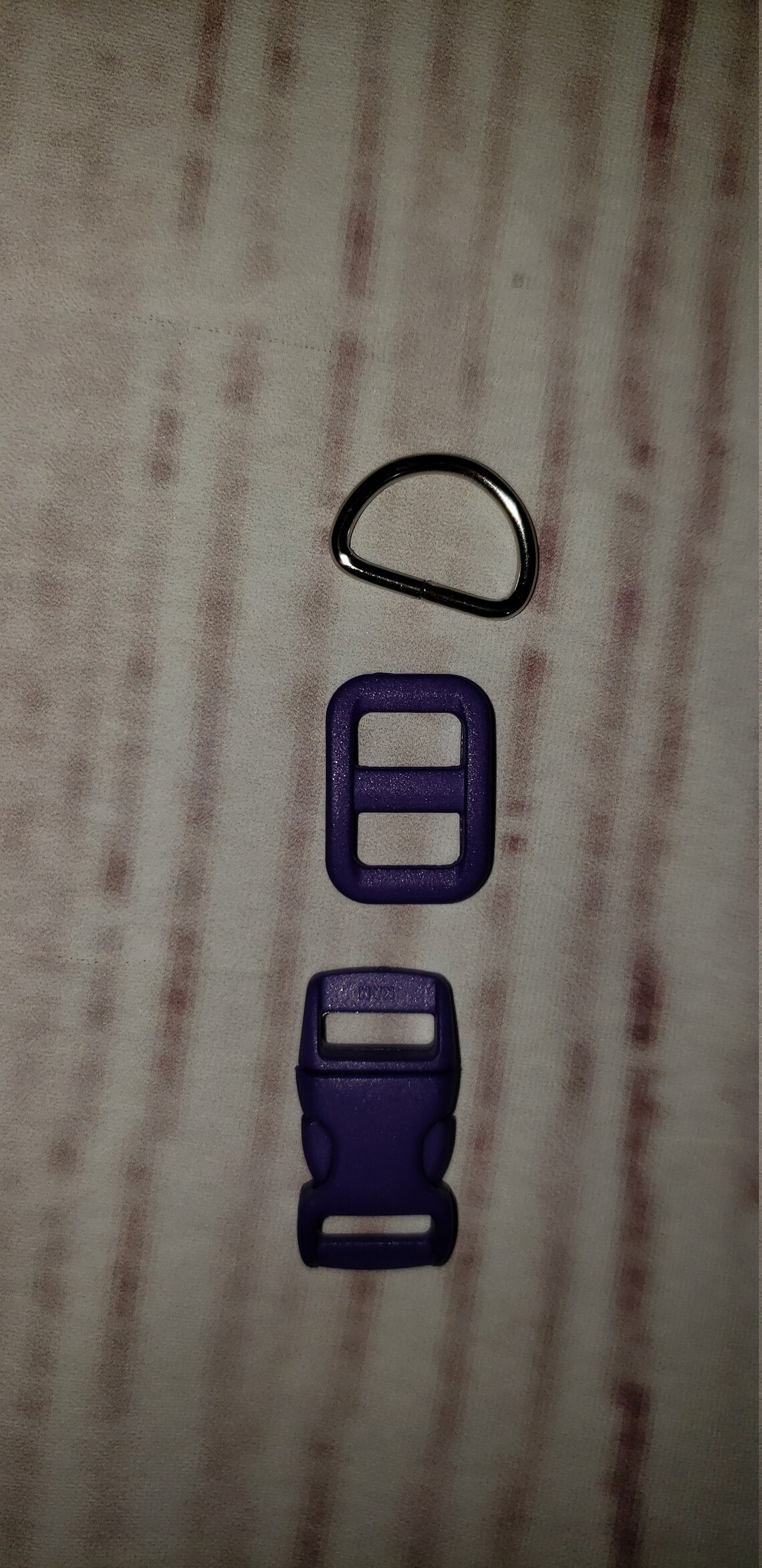 Adjustable Strap Hardware 3/8in Buckle/slider/d Ring Colored Etsy