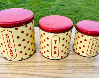 Vintage Krestline Speco Chrome Bread Box Canister MCM Wall Kitchen