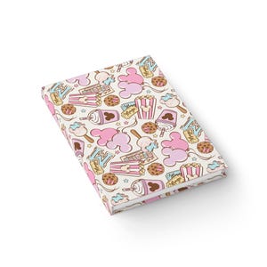 Disney Park Snacks Autograph Book Journal - Blank, Notebook, Diary, Travel Journal, Scrapbook, Disney Vacation, Memory Book, Gift