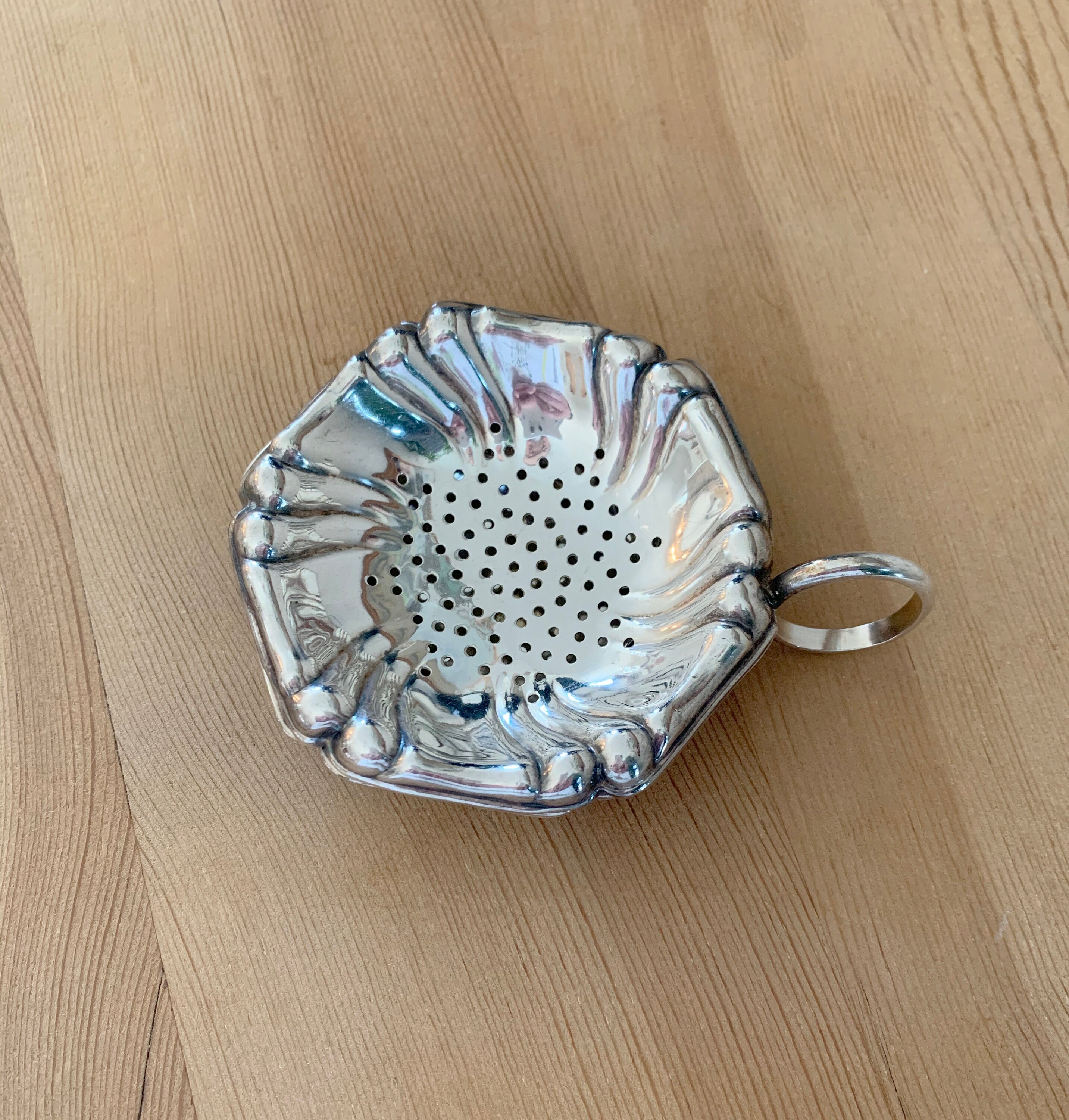 Silver Plated Swedish Vintage Tea Strainer With Holder Nickel Etsy Israel