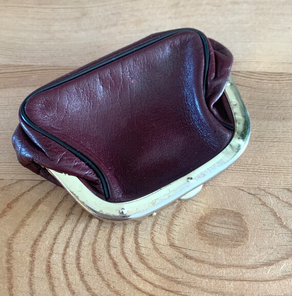 Swedish 70's Leather Coin Purse Smålandsbörs Dark… - image 7