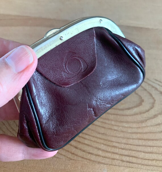 Swedish 70's Leather Coin Purse Smålandsbörs Dark… - image 1