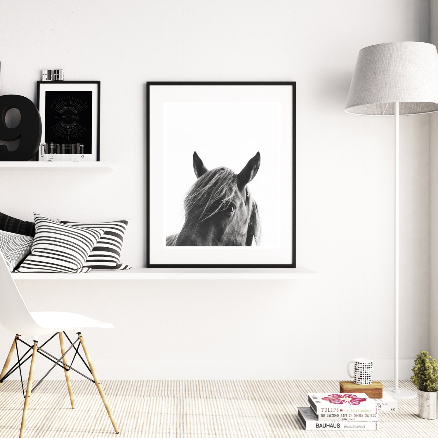 Horse Wall Art Horse Print Black and White Photography | Etsy