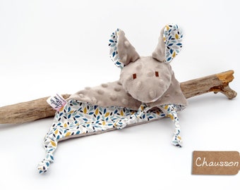 Doudou Souris bleue - Doudou Oeko tex* - Doudou pour bébé - Cadeau de naissance