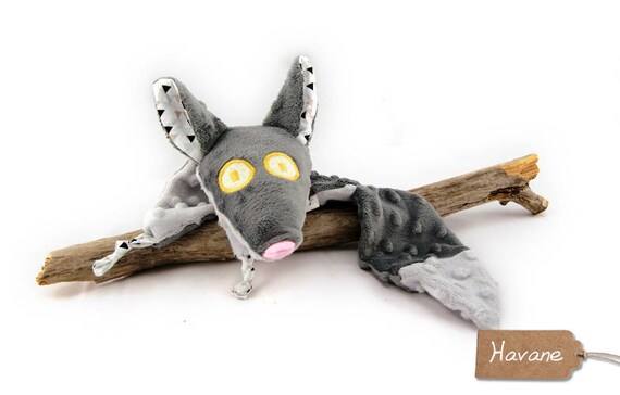 Doudou Loup Doudou Fantastique Pour Bebe Cadeau De Etsy