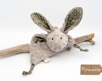 Doudou Lapin - Doudou Oeko tex - Cadeau de naissance - Doudou pour bébé