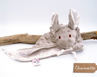 Doudou Souris - Doudou Oeko tex - Doudou pour bébé - Cadeau de naissance