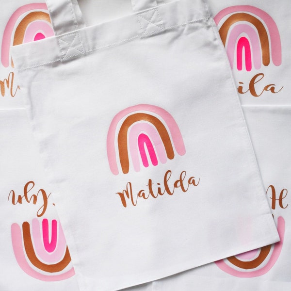 name bag, personalised party bag, party favours, luxury party bag, letter box gifts