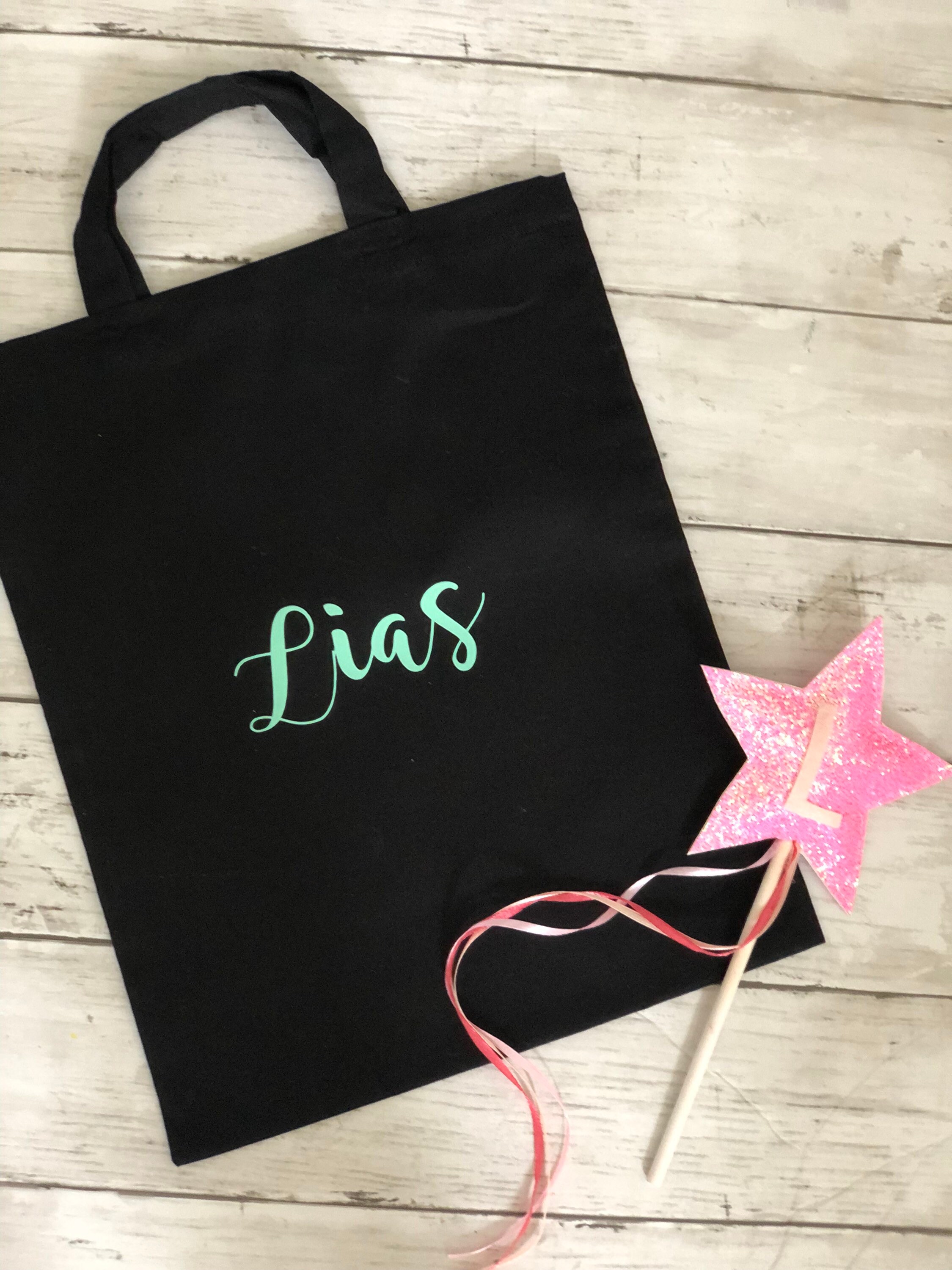 Personalized gift bag tote bag gift wrapping fabric party Etsy