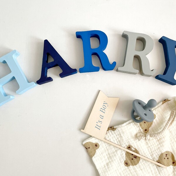 wooden letters - freestanding letters - personalised gift - wooden letters for nursery - wooden initial