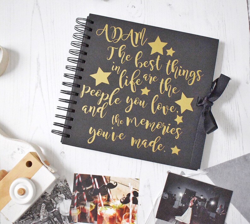 Personalised memory book custom text scrapbook memory Etsy