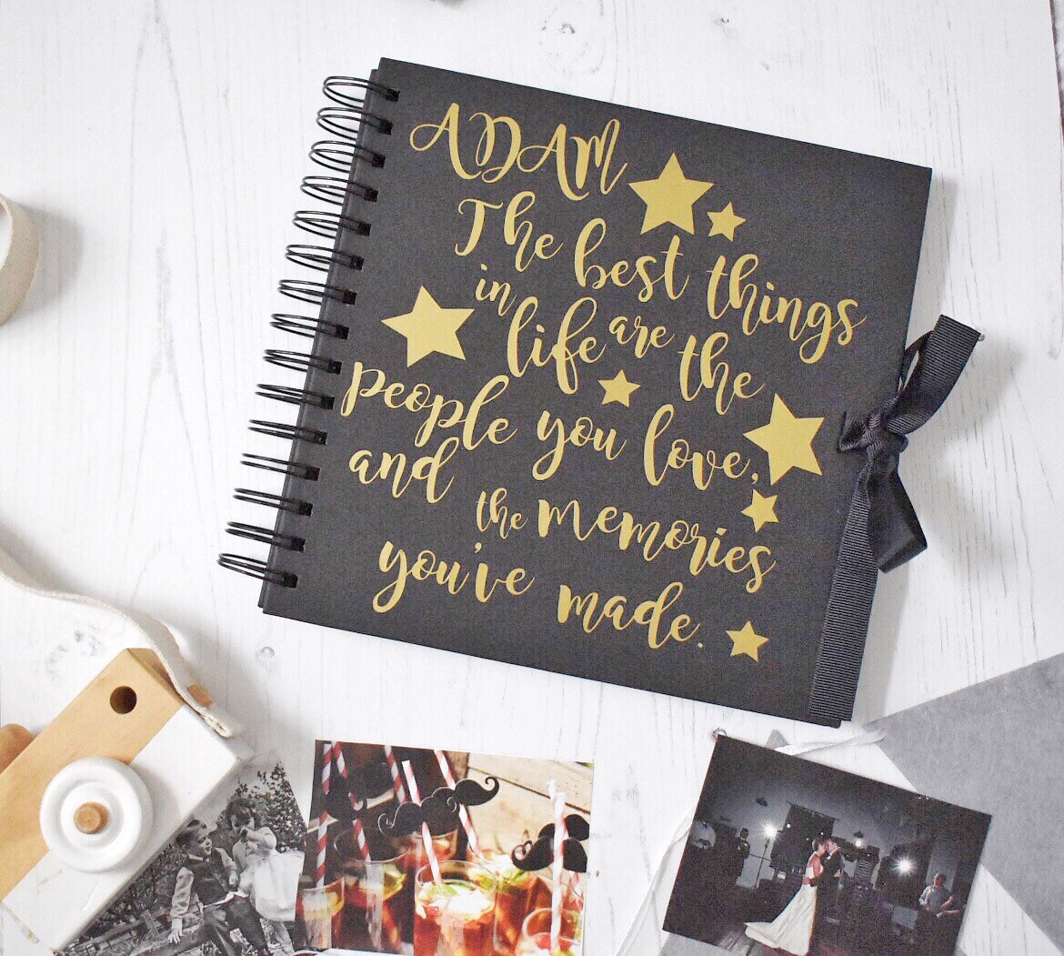 Personalised memory book custom text scrapbook memory Etsy