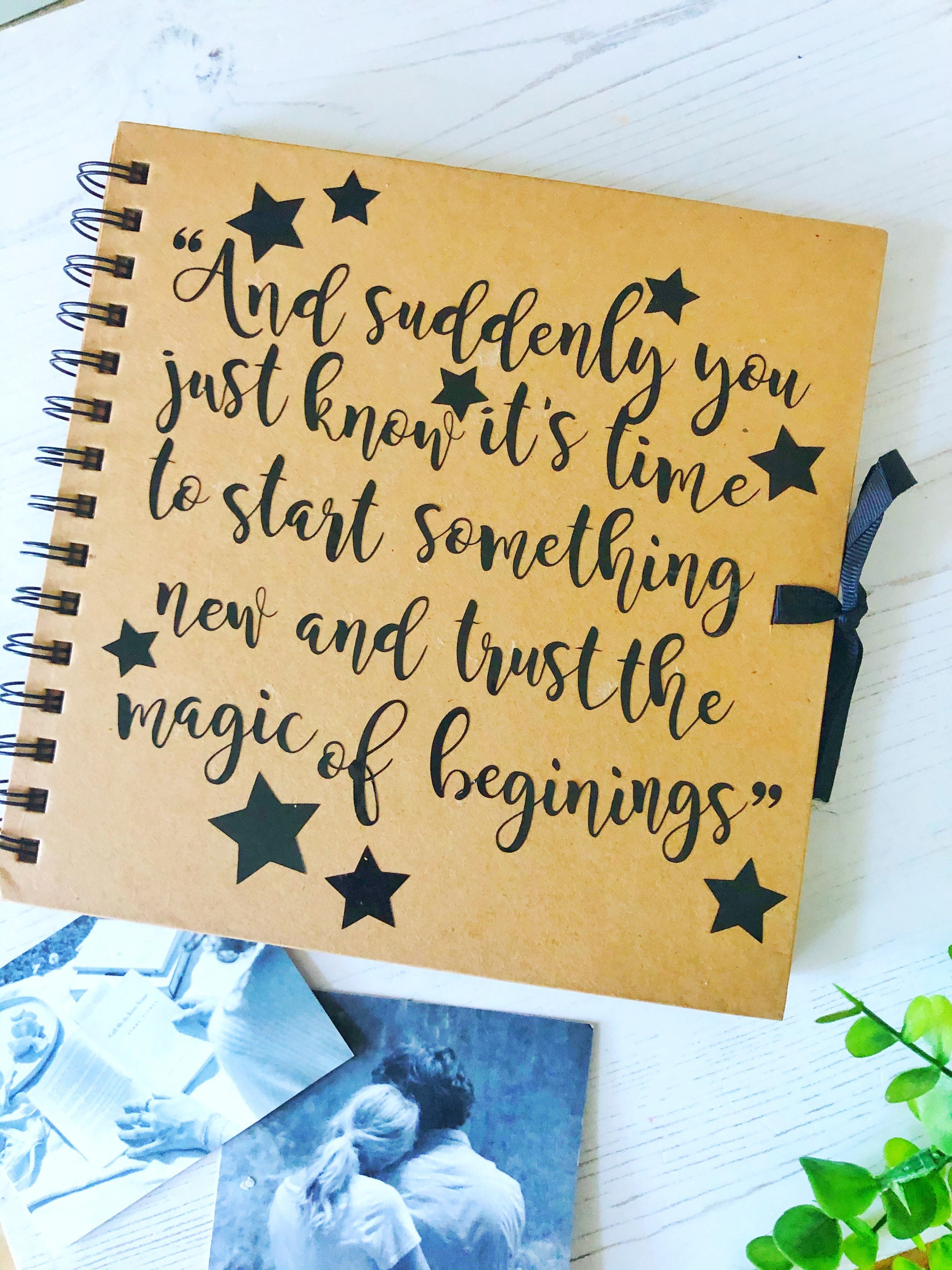 Personalised memory book custom text scrapbook memory Etsy