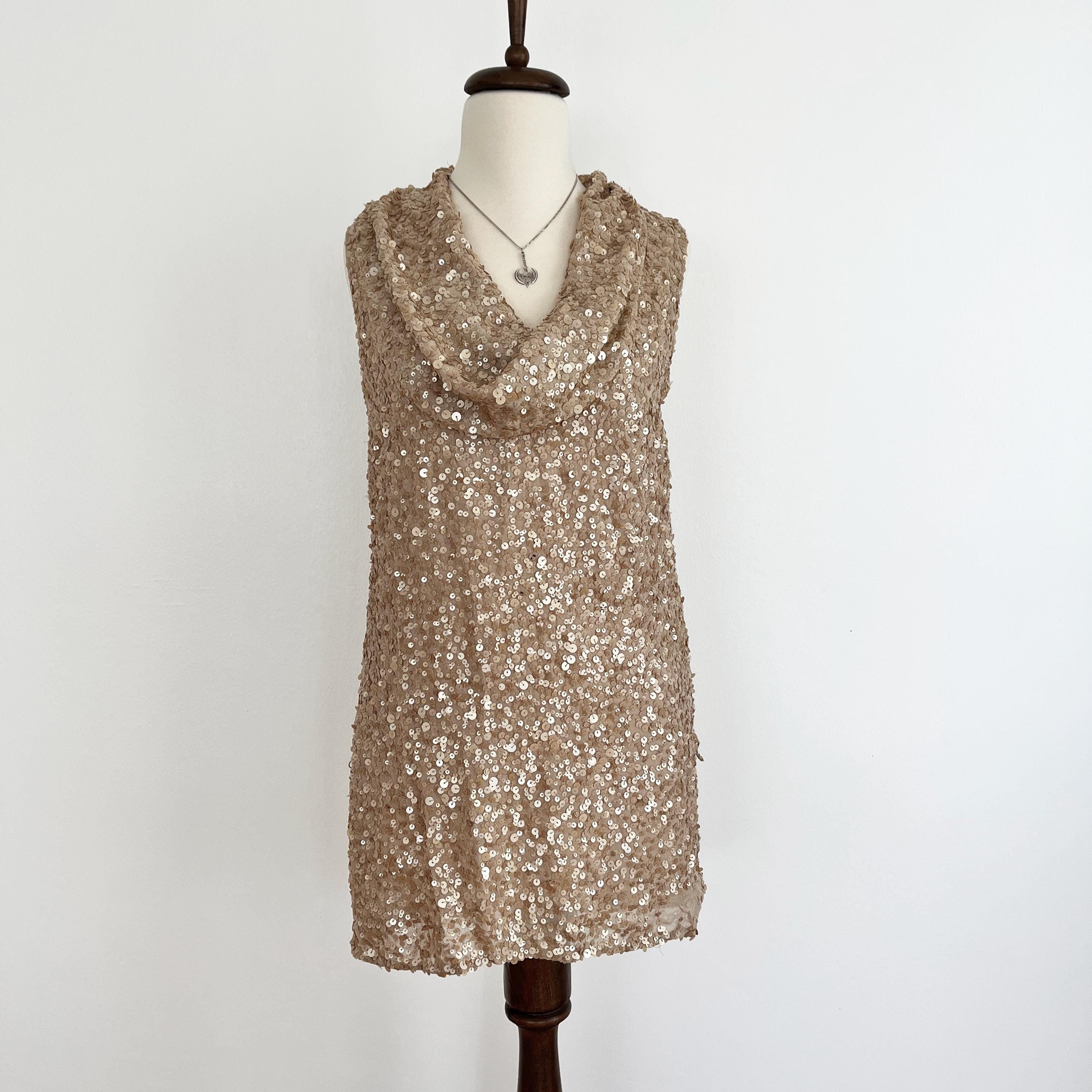 gold sequin sleeveless dress Sleeveless Short Sequin Homecoming Dress main image 0