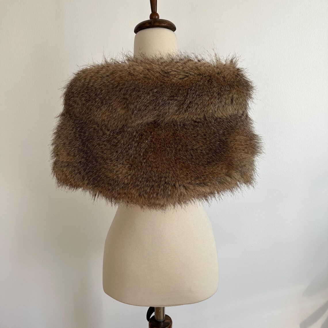faux fur shawl stole