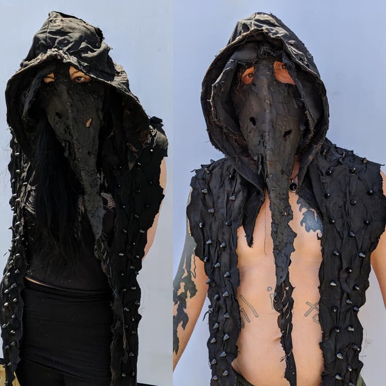 The Executioner Hood by SceneSick Post Apocalyptic Festival Wasteland Dystopian Black Metal Dark art Horror Couture