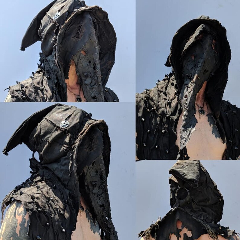 The Executioner Hood by SceneSick Post Apocalyptic Festival Wasteland Dystopian Black Metal Dark art Horror Couture