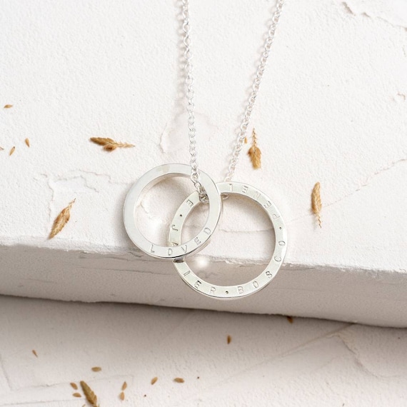 Personalized Family Circle Necklace Eternity Link Necklace Dainty  Minimalist Necklace Best Friend Necklace Gifts for Mom NM50F31 - Etsy