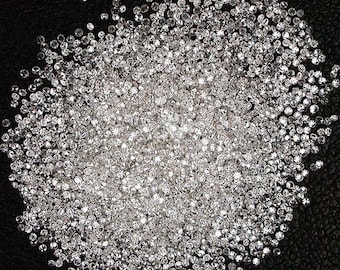 Diamantes sueltos de talla redonda de 1 mm a 3 mm cultivados en laboratorio – Diamantes sueltos pequeños de calidad F-G VS-SI