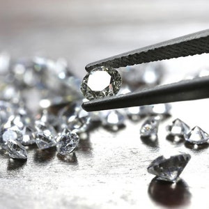 1 mm to 3 mm Diamond Round Brilliant Cut Lab Grown Loose Diamond / E-F VVS VS White Loose Diamond for Jewelry Making