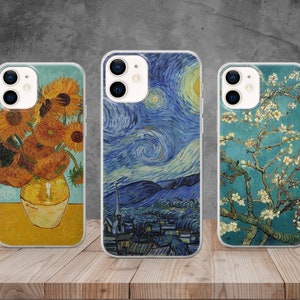 Vincent Van Gogh Phone Case Iconic Art Cover fit for iPhone 14 13 12 11, Xs, Xr Pro, Samsung S10, S20, A33, S22, Huawei P30, Pixel 6 Pro, 6A