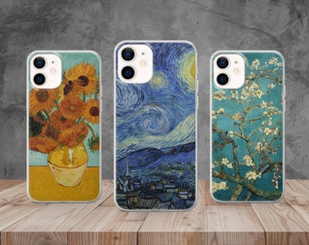 Funda para teléfono con diseño de Van Gogh, portada de pintura icónica