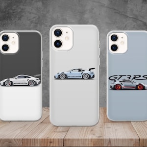 Voiture de course de luxe allemande Gt3 RS, coques de téléphone pour iPhone 15 14 13 Pro Max 12 11 X XS 8, pour Samsung S24 FE, S21 Ultra, A12, Pixel 8 Pro...