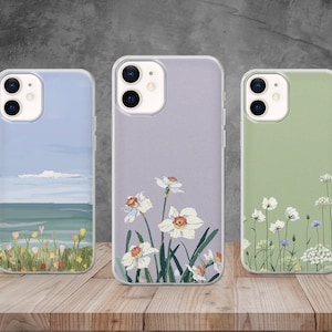 Spring Flower , Abstract colorful Cover for iPhone 13, Xs, Xr, 11 Pro, 14, 12, Samsung S10, S20, A33, S22, Huawei P30, Pixel 6 Pro, 6A