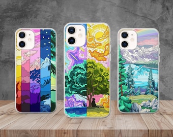 Anime Nature Scenery TPU Phone Case, Gel Cover
