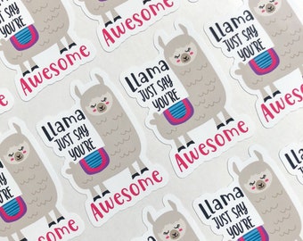 Pegatinas de llama positiva, pegatinas de agradecimiento, pegatinas de recompensa, pegatinas de juegos de palabras divertidos y adorables, pegatinas de recompensa para profesores y alumnos, hoja de pegatinas