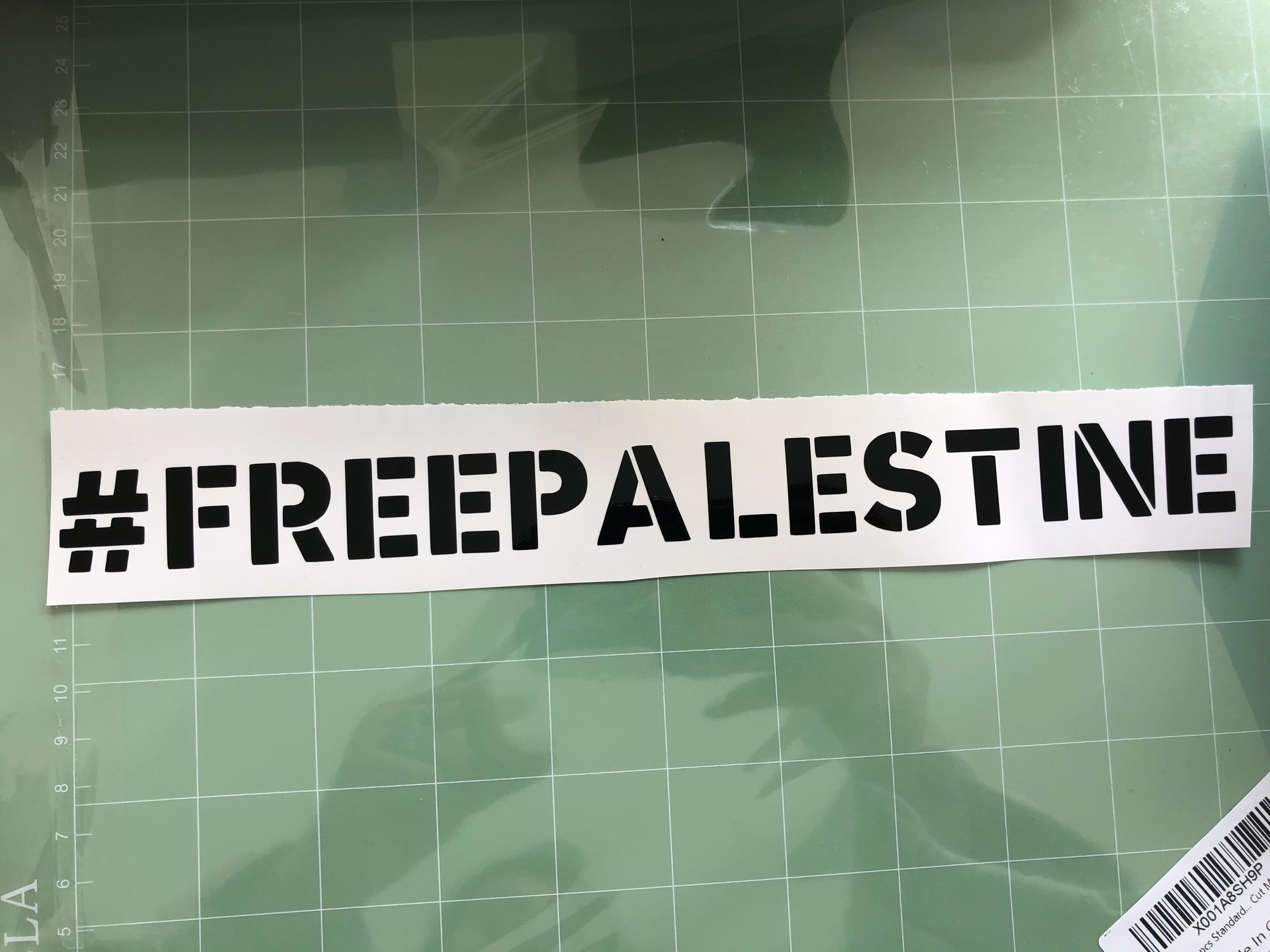 Free Palestine Hashtag Decal Transfer Profits Go To Charity Etsy