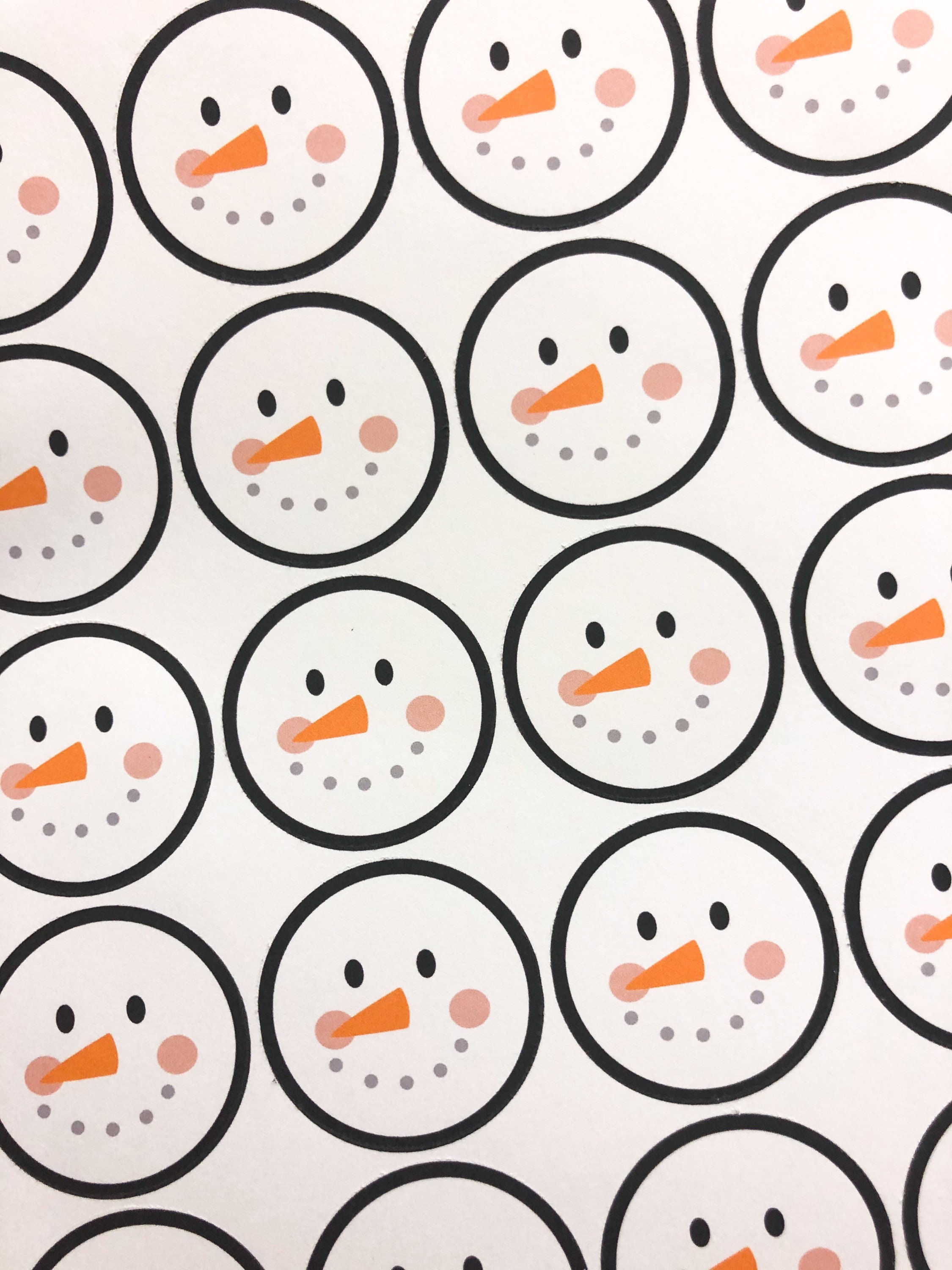 Snowman Sticker Sheet, Christmas Packaging Sticker, Cute Happy Mail Labels,  Happy Post Sticker, Matte Stickers, Xmas Stickers, Festive Uk