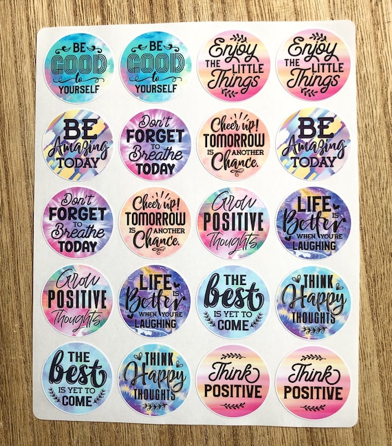 Positive Sticker Sheet, Planner Stickers, Positive Attitude, Positive  Quotes, Adult Stickers, Daily Reminder Sticker Sheet, Reward Stickers