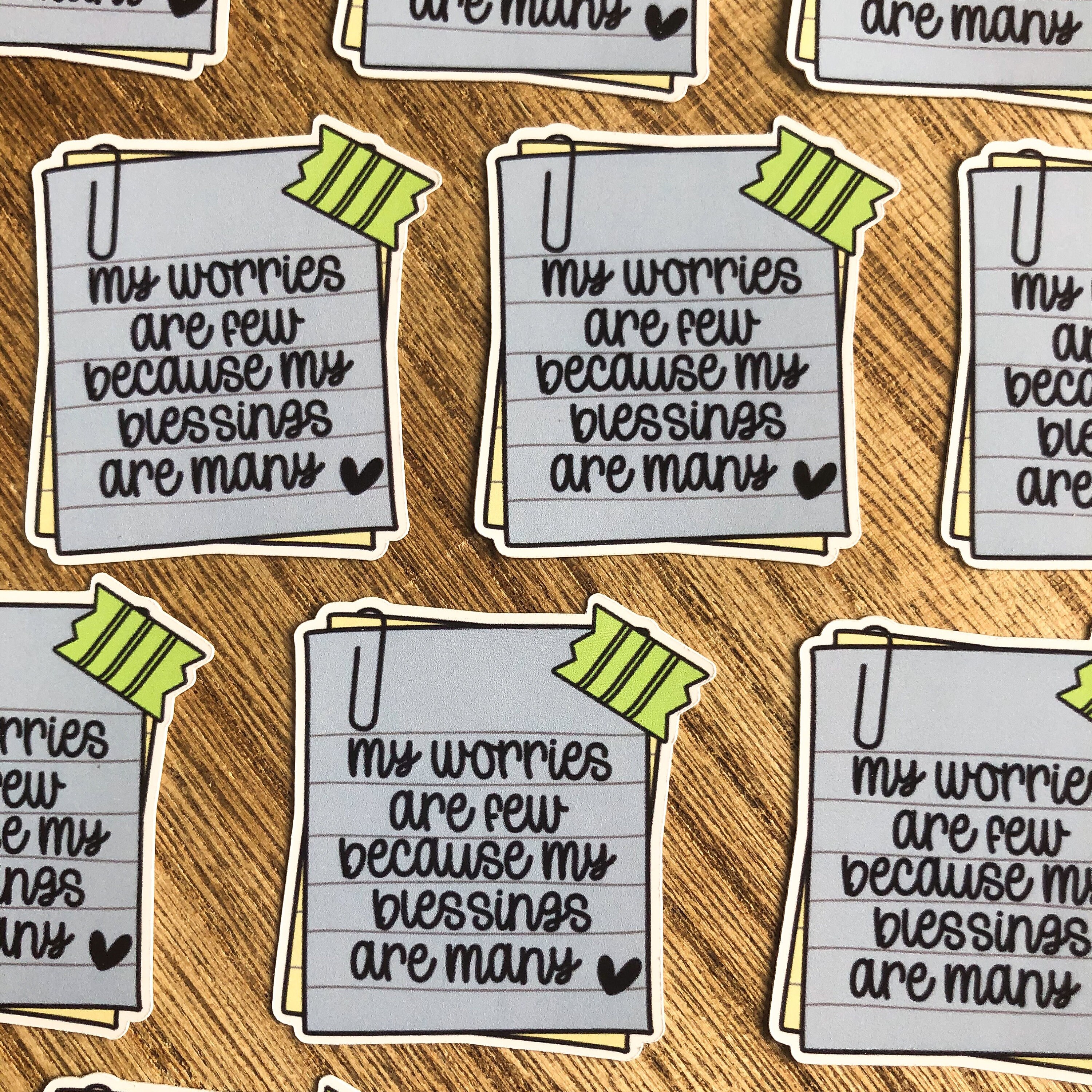 Gratitude stickers - Motivational stickers - Positive affirmation