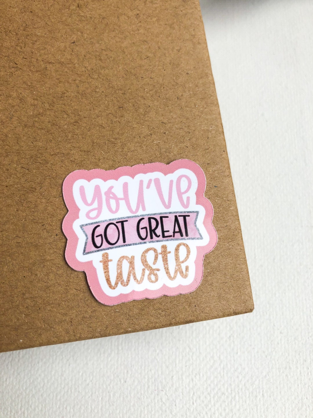 Happy Mail Pink Glossy Stickers: Small Business Packaging Labels - Etsy