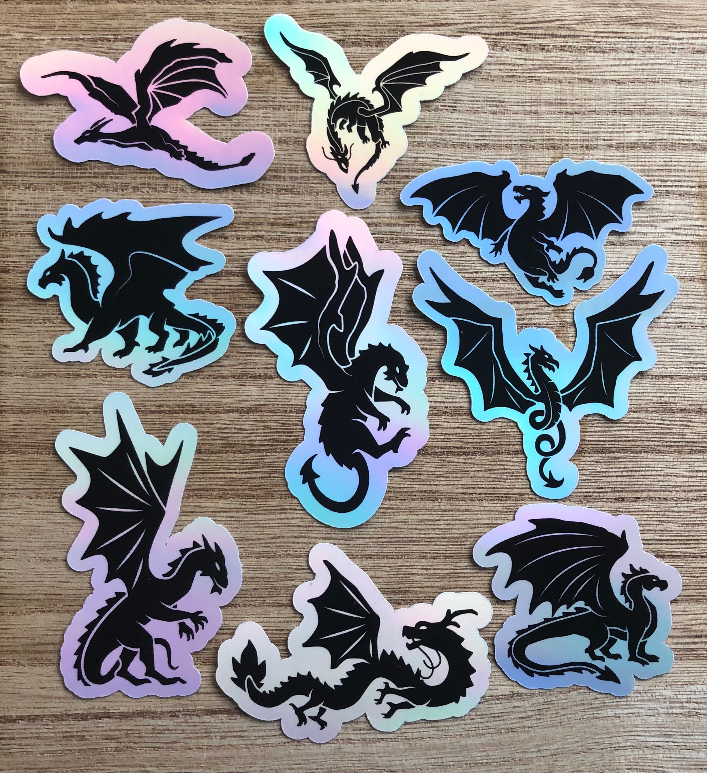 Baby Dragon Stickers, Cute Dragon, Mythical Creatures, Fantasy Stickers,  Water Bottle Stickers, Kindle Stickers