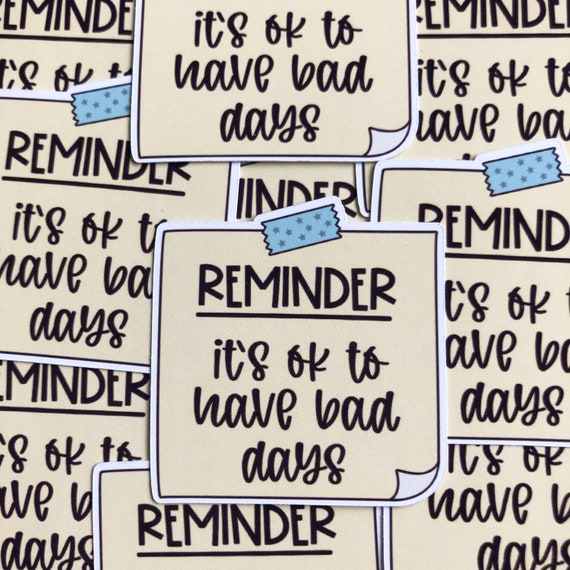 Mental Health Reminder, Its Okay Sticker, Mental Health Stickers, Planner, Bullet Journal, Diary Sticker, Affirmation ,Self Love Sticker