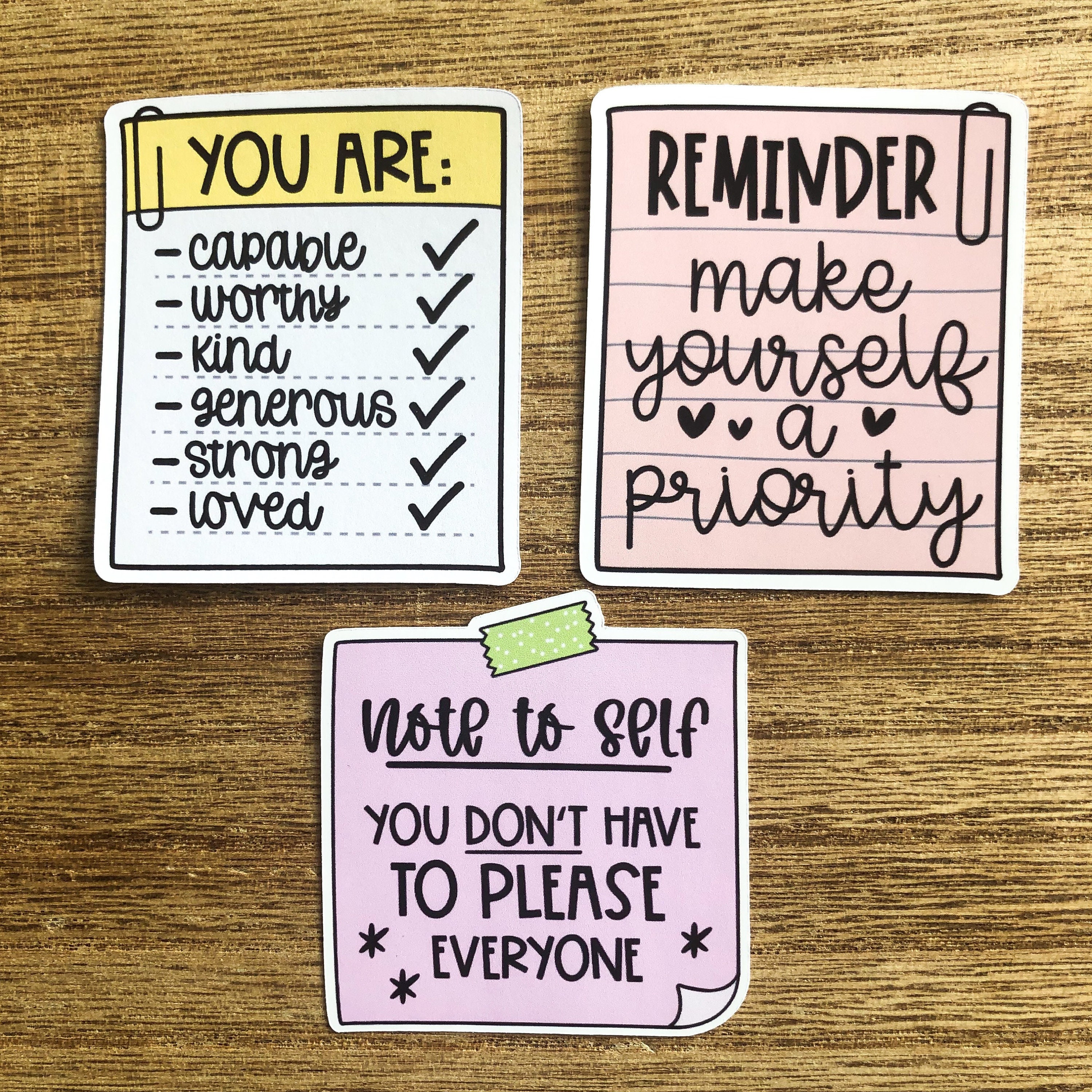 Mental Health Matters Affirmation Phrases Pack of 10 Vinyl Stickers –  Turtle's Soup