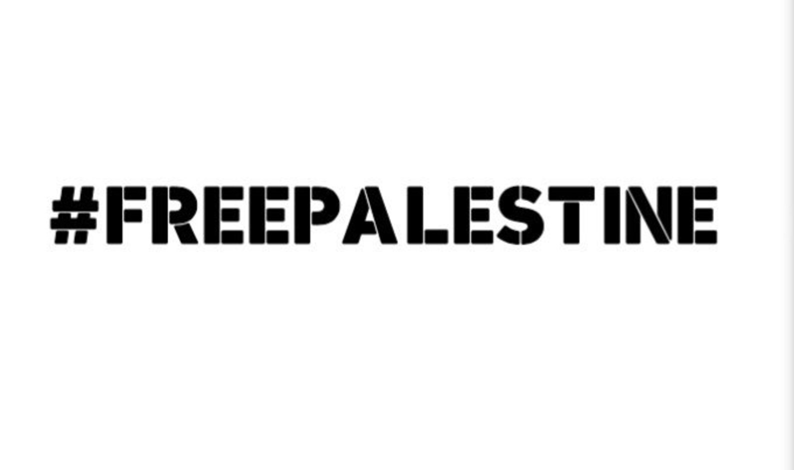 Free Palestine Hashtag Decal Transfer Profits Go To Charity Etsy