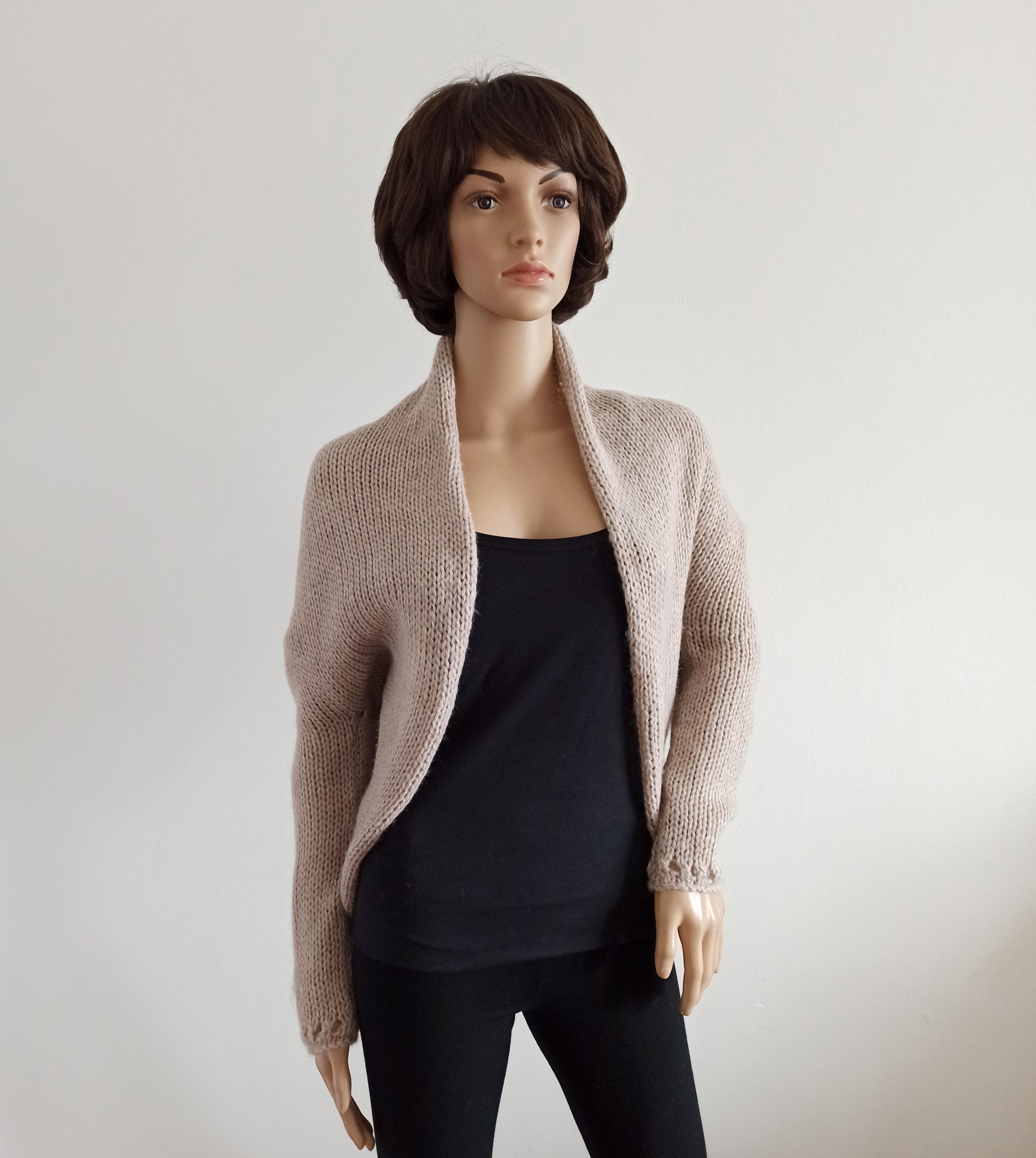 Shrug Bolero Cardigan Wrap Women's Ladies Long Sleeve Jacket Etsy UK