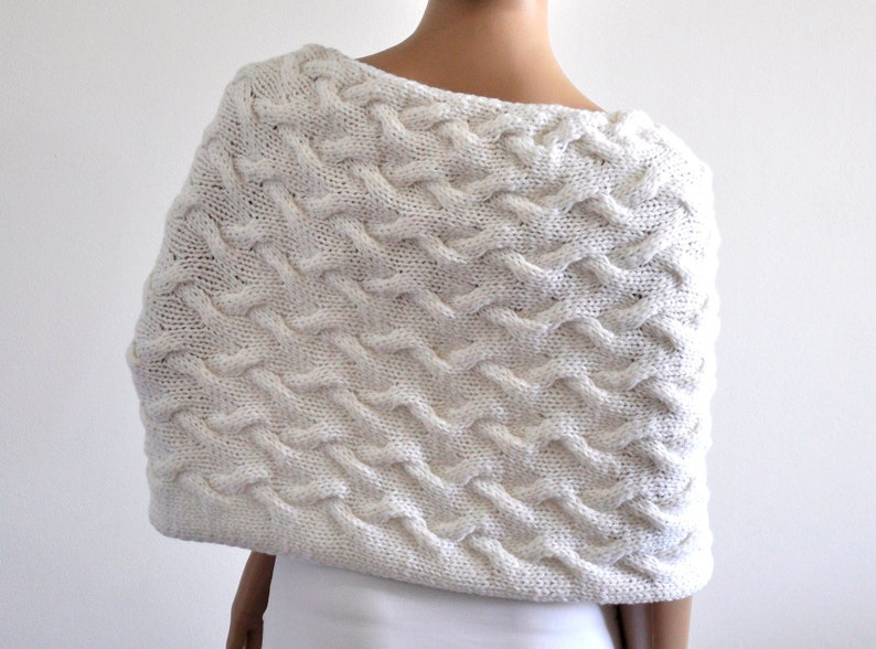 fuzzy white shawl