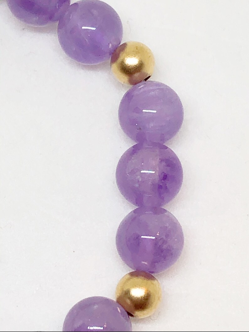 Dragon Tortoise Centrepiece with Lavender Purple Amethyst and 14k matte gold spacers Promotes healing and good naturedness