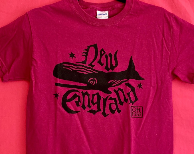 SMALL New England Screen Printed T-Shirt