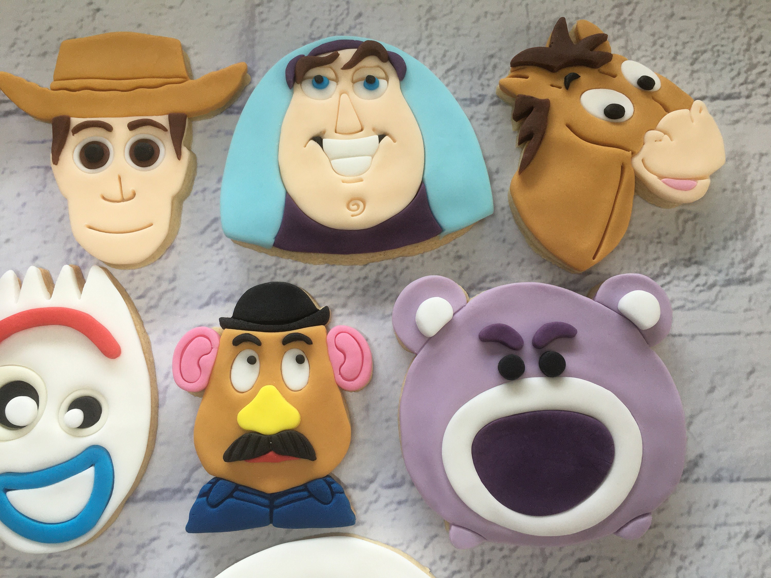 Toy Story Themed Cookies/ Biscuits With Decorated Fondant. Etsy