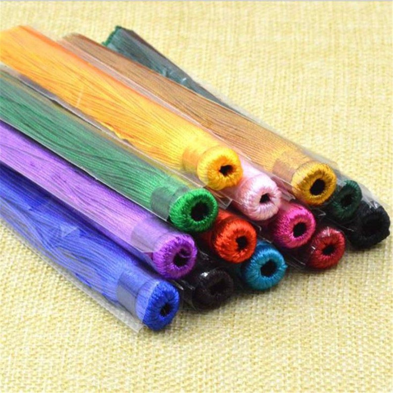10pcs 12cm Silk Tassels Silky Jewelry Tassels,Handmade Tassel for Jewelry Making Silk Fringes Tassel Earrings Tassel Necklace