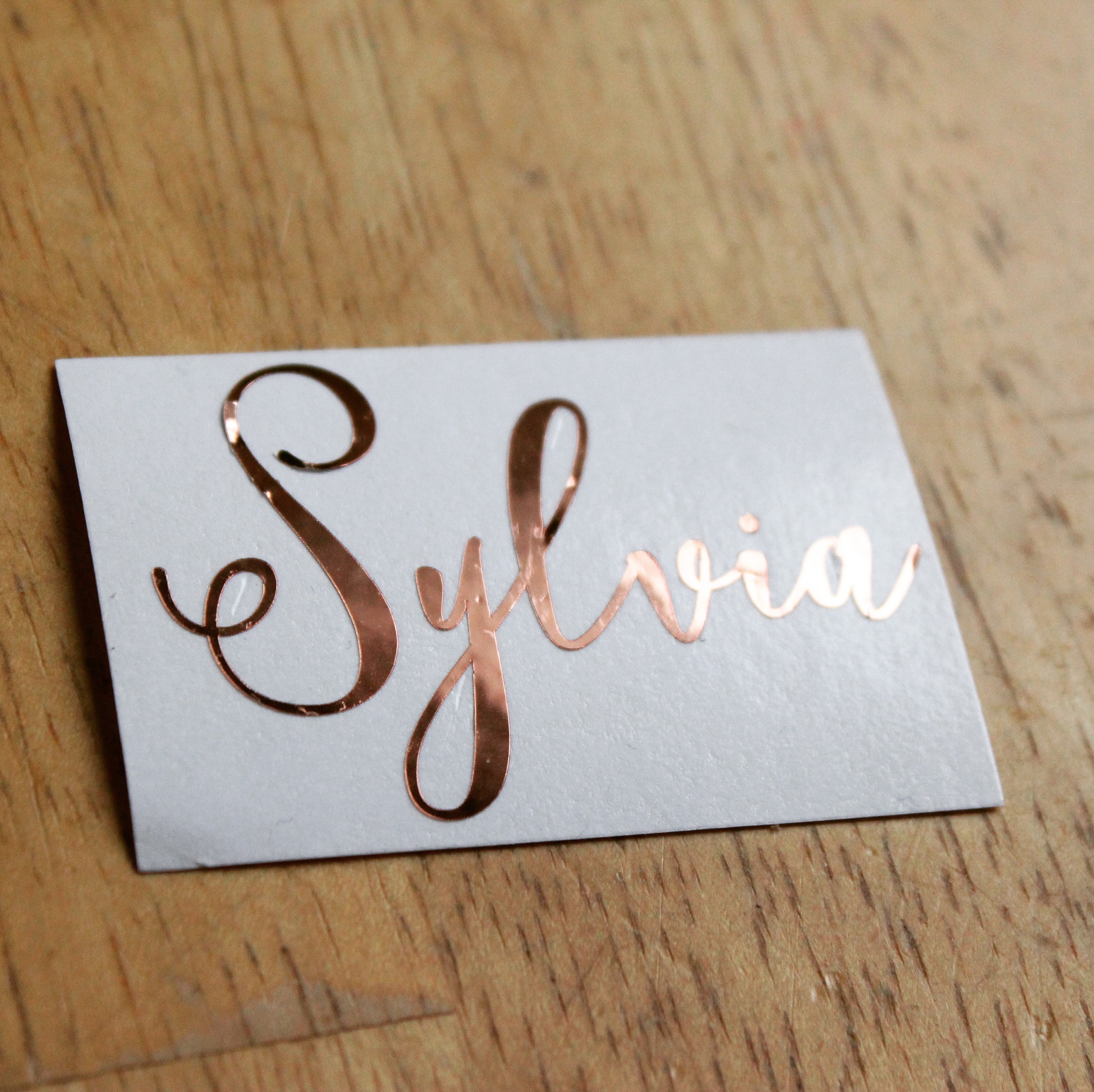 Rose Gold Script Vinyl Name Decal Personalized coffee mug Etsy