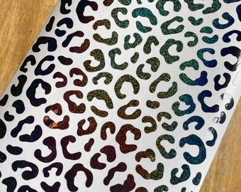 Leopard Print sticker, Leopard Print Vinyl Decal for Cups, mugs and water bottles, Cheetah Print Permanent Vinyl Decal