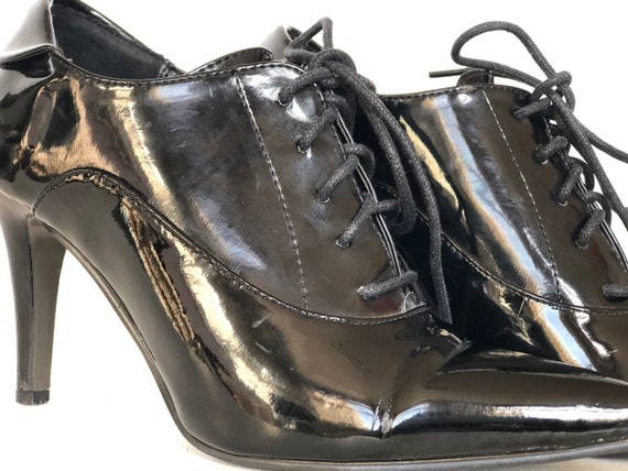 SHICK, vintage 80s patent leather stiletto ankle … - image 4