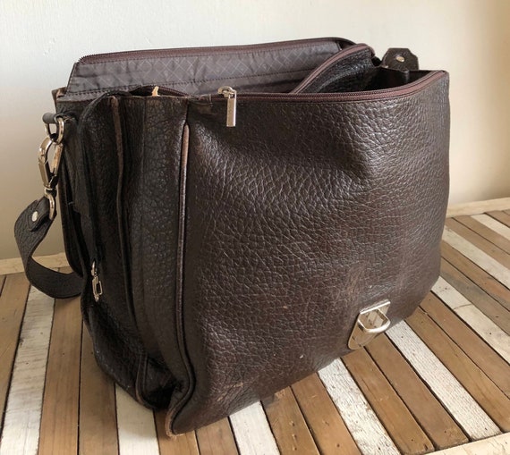 CLAUDIO FERRICI Vintage Leather Messenger Bag Etsy Canada